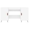  fehér szerelt fa íróasztal 140 x 50 x 75 cm