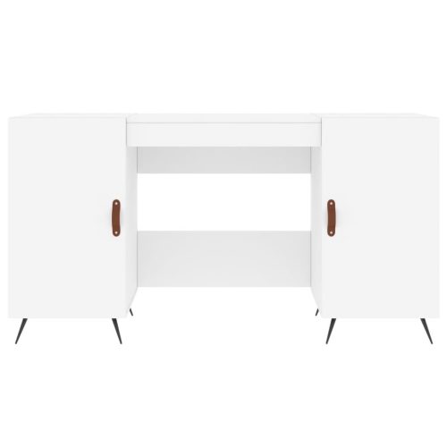  fehér szerelt fa íróasztal 140 x 50 x 75 cm