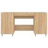  sonoma tölgy színű szerelt fa íróasztal 140 x 50 x 75 cm