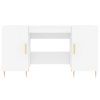  fehér szerelt fa íróasztal 140 x 50 x 75 cm