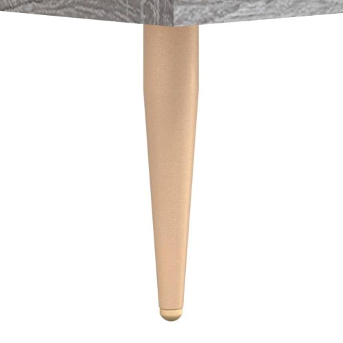  szürke sonoma színű szerelt fa íróasztal 140x50x75 cm