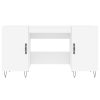  fehér szerelt fa íróasztal 140 x 50 x 75 cm