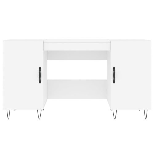  fehér szerelt fa íróasztal 140 x 50 x 75 cm