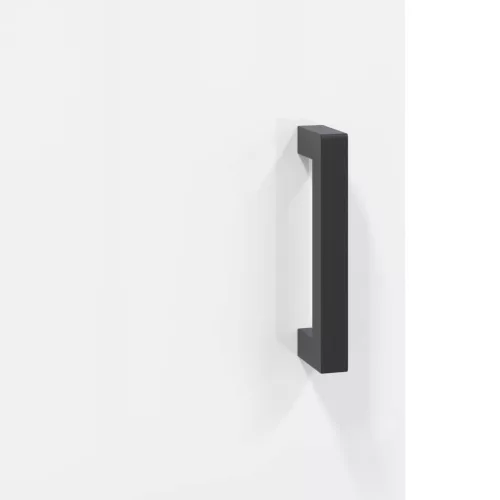  magasfényű fehér színű szerelt fa íróasztal 140 x 50 x 75 cm