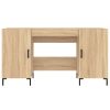  sonoma tölgy színű szerelt fa íróasztal 140 x 50 x 75 cm