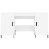  fehér szerelt fa íróasztal 140 x 50 x 75 cm