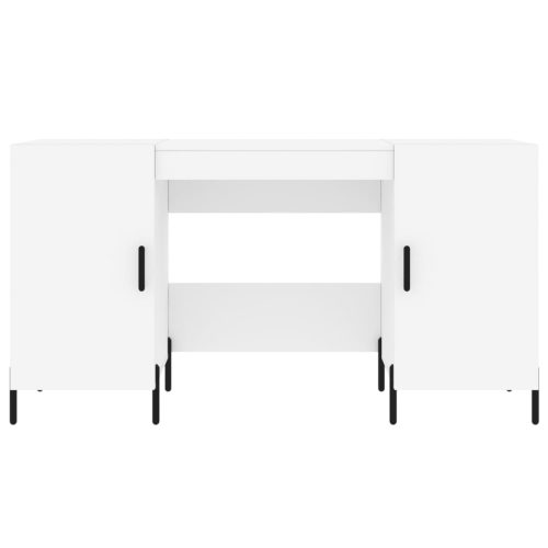  fehér szerelt fa íróasztal 140 x 50 x 75 cm