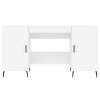  fehér szerelt fa íróasztal 140 x 50 x 75 cm