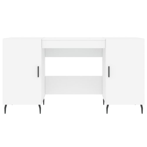  fehér szerelt fa íróasztal 140 x 50 x 75 cm