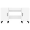  fehér szerelt fa íróasztal 140 x 50 x 75 cm