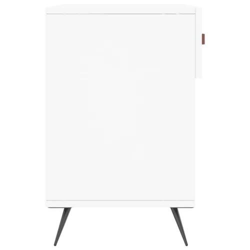  fehér szerelt fa cipőpolc 102x35x55 cm