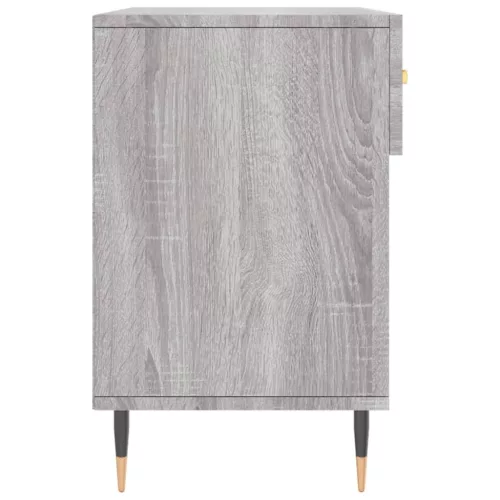  szürke sonoma színű szerelt fa cipőpolc 102 x 35 x 55 cm