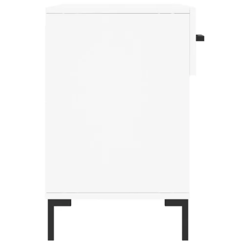  fehér szerelt fa cipőpolc 102x35x55 cm