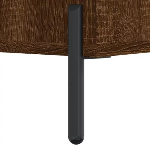  barna tölgy színű szerelt fa cipőpolc 102x35x55 cm