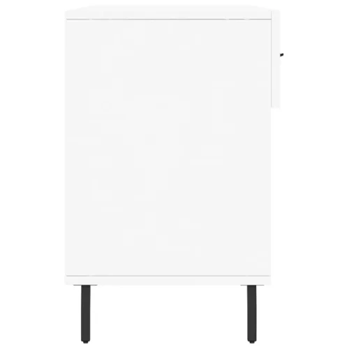  fehér szerelt fa cipőpolc 102x35x55 cm