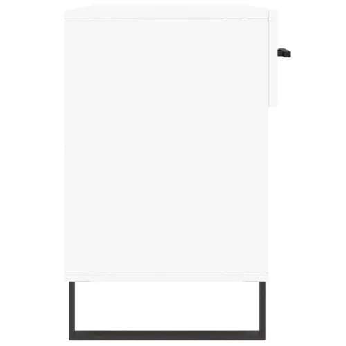  fehér szerelt fa cipőpolc 102x35x55 cm