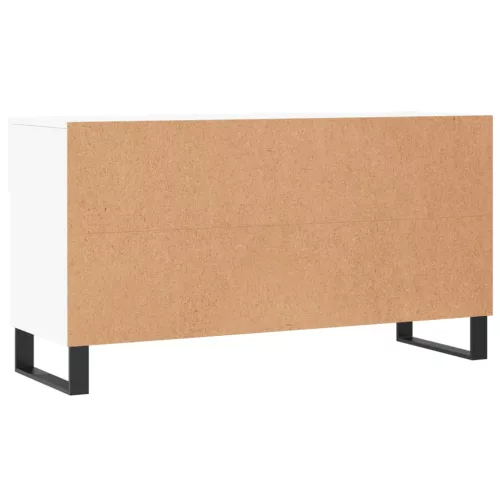  fehér szerelt fa cipőpolc 102x35x55 cm