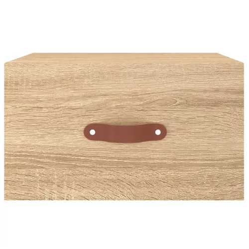  sonoma tölgy színű falra szerelhető éjjeliszekrény 35x35x20 cm