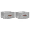  2 db betonszürke falra szerelhető éjjeliszekrény 35x35x20 cm