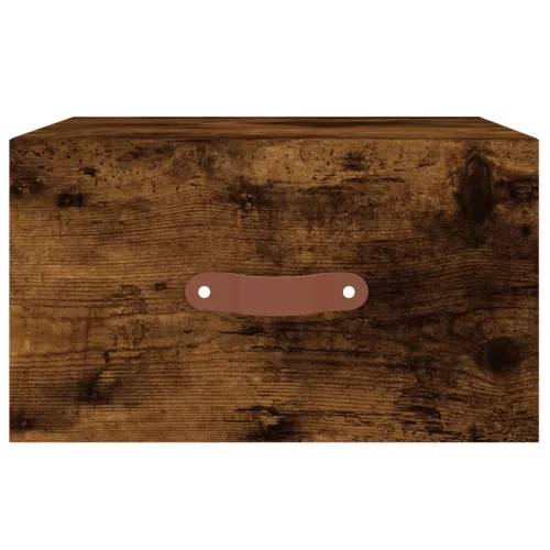  2 db füstös tölgy színű fali éjjeliszekrény 35 x 35 x 20 cm