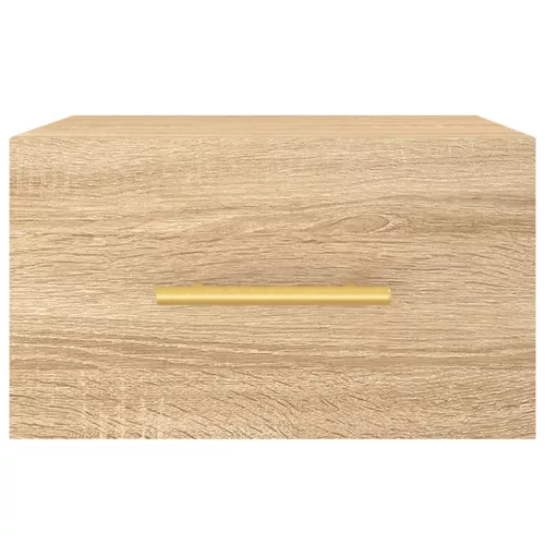  sonoma tölgy színű falra szerelhető éjjeliszekrény 35x35x20 cm