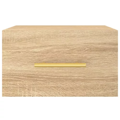  2 db sonoma tölgy falra szerelhető éjjeliszekrény 35x35x20 cm