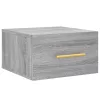  2 db szürke sonoma falra szerelhető éjjeliszekrény 35x35x20 cm