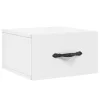  fehér falra szerelhető éjjeliszekrény 35 x 35 x 20 cm