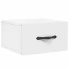  2 db fehér falra szerelhető éjjeliszekrény 35x35x20 cm