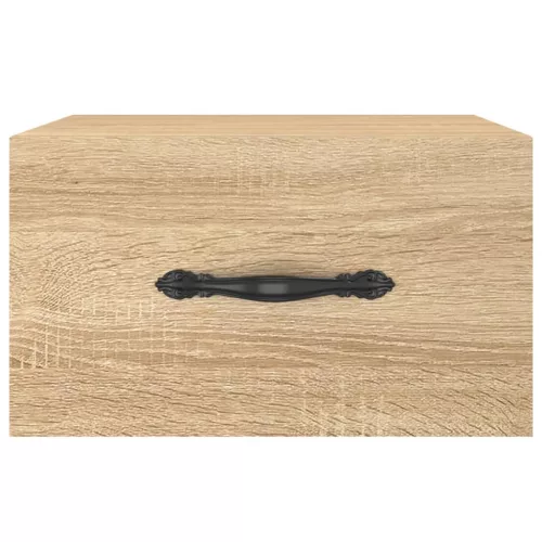  sonoma tölgy színű falra szerelhető éjjeliszekrény 35x35x20 cm