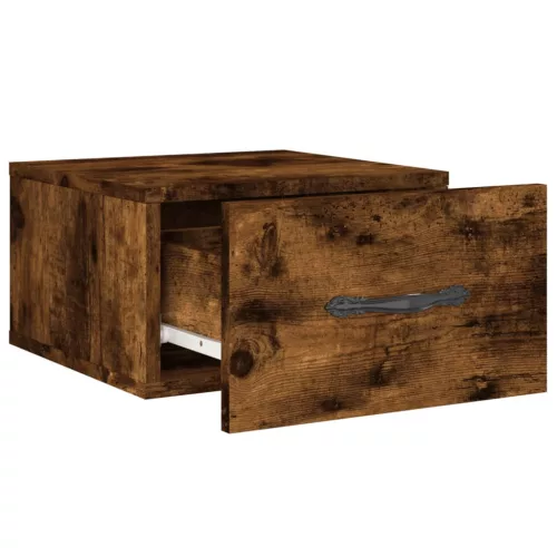  2 db füstös tölgy színű fali éjjeliszekrény 35 x 35 x 20 cm