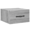  2 db szürke sonoma falra szerelhető éjjeliszekrény 35x35x20 cm