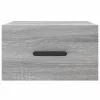  2 db szürke sonoma falra szerelhető éjjeliszekrény 35x35x20 cm