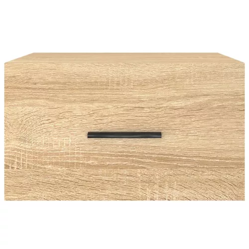  2 db sonoma tölgy falra szerelhető éjjeliszekrény 35x35x20 cm