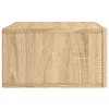  2 db sonoma tölgy falra szerelhető éjjeliszekrény 35x35x20 cm