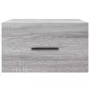  2 db szürke sonoma falra szerelhető éjjeliszekrény 35x35x20 cm