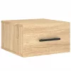  sonoma tölgy színű falra szerelhető éjjeliszekrény 35x35x20 cm