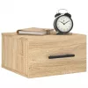 sonoma tölgy színű falra szerelhető éjjeliszekrény 35x35x20 cm