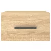  sonoma tölgy színű falra szerelhető éjjeliszekrény 35x35x20 cm