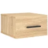  2 db sonoma tölgy falra szerelhető éjjeliszekrény 35x35x20 cm
