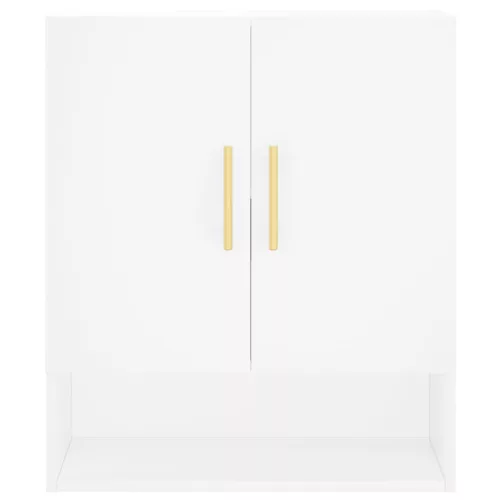  fehér szerelt fa faliszekrény 60 x 31 x 70 cm