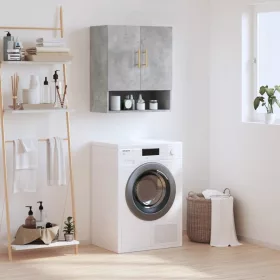  betonszürke szerelt fa faliszekrény 60 x 31 x 70 cm