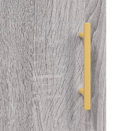  szürke sonoma színű szerelt fa faliszekrény 60 x 31 x 70 cm