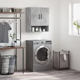  betonszürke szerelt fa faliszekrény 60 x 31 x 70 cm