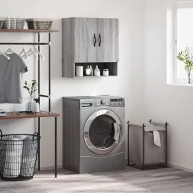    szürke sonoma színű szerelt fa faliszekrény 60 x 31 x 70 cm