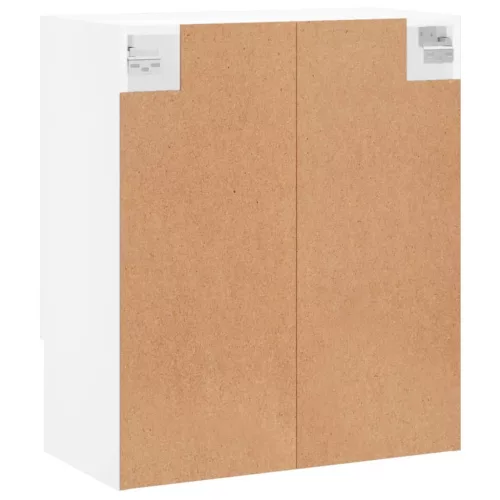  fehér szerelt fa faliszekrény 60 x 31 x 70 cm