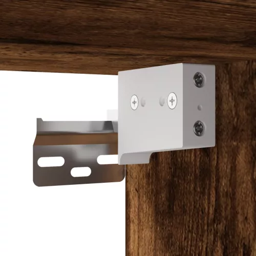  füstös tölgy színű szerelt fa fali szekrény 60 x 31 x 70 cm