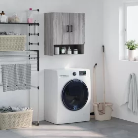    szürke sonoma színű szerelt fa faliszekrény 60 x 31 x 70 cm