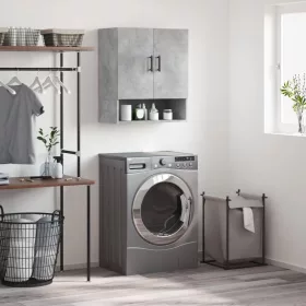  betonszürke szerelt fa faliszekrény 60 x 31 x 70 cm