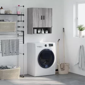    szürke sonoma színű szerelt fa faliszekrény 60 x 31 x 70 cm